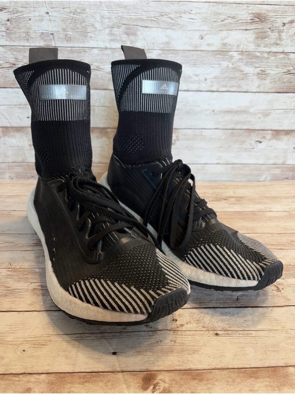 adidas by Stella McCartney Pulseboost HD Mid "Utility Black" sneakers 8